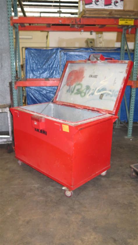 large white rolling metal job box exhibit|rolling tool boxes for sale.